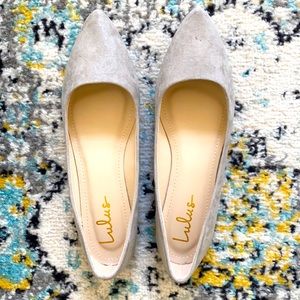 Brand New! Lulus Holly Grey Suede Flats 🤩